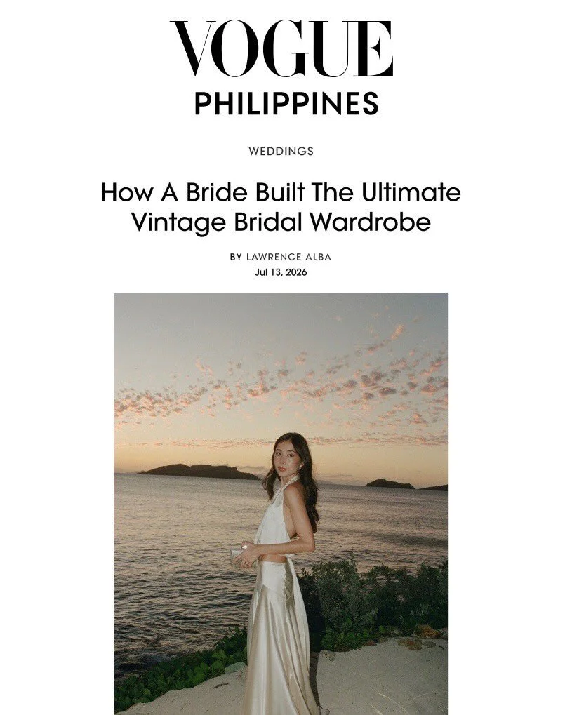 Alexis &amp; Andrew&rsquo;s Wedding featured today in Vogue Philippines!  From Amanpulo to Barth, their celebration, unfolded across two extraordinary destinations, culminating in an unforgettable weekend on the island. It was an honor to bring their