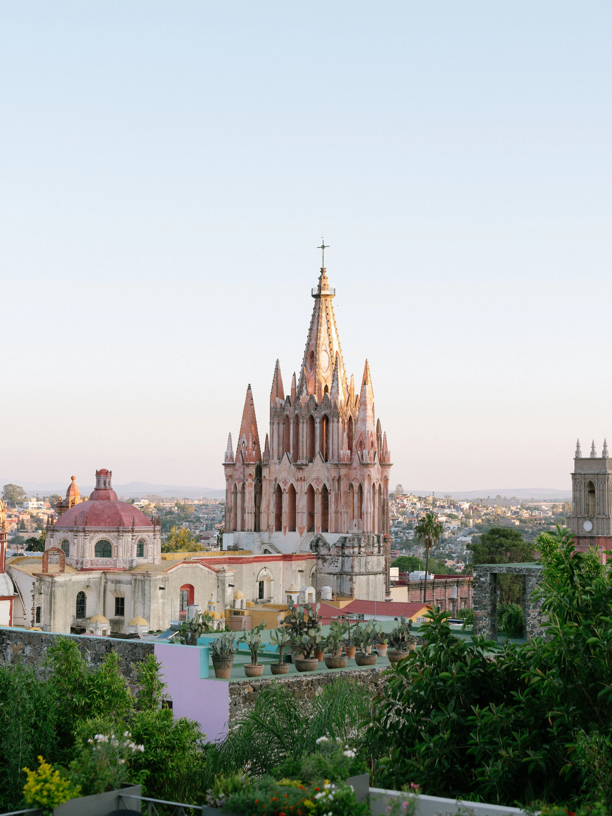 Outdoor wedding at Belmond Casa de Sierra Nevada in San Miguel de Allende Mexico planned by L. Scott Events