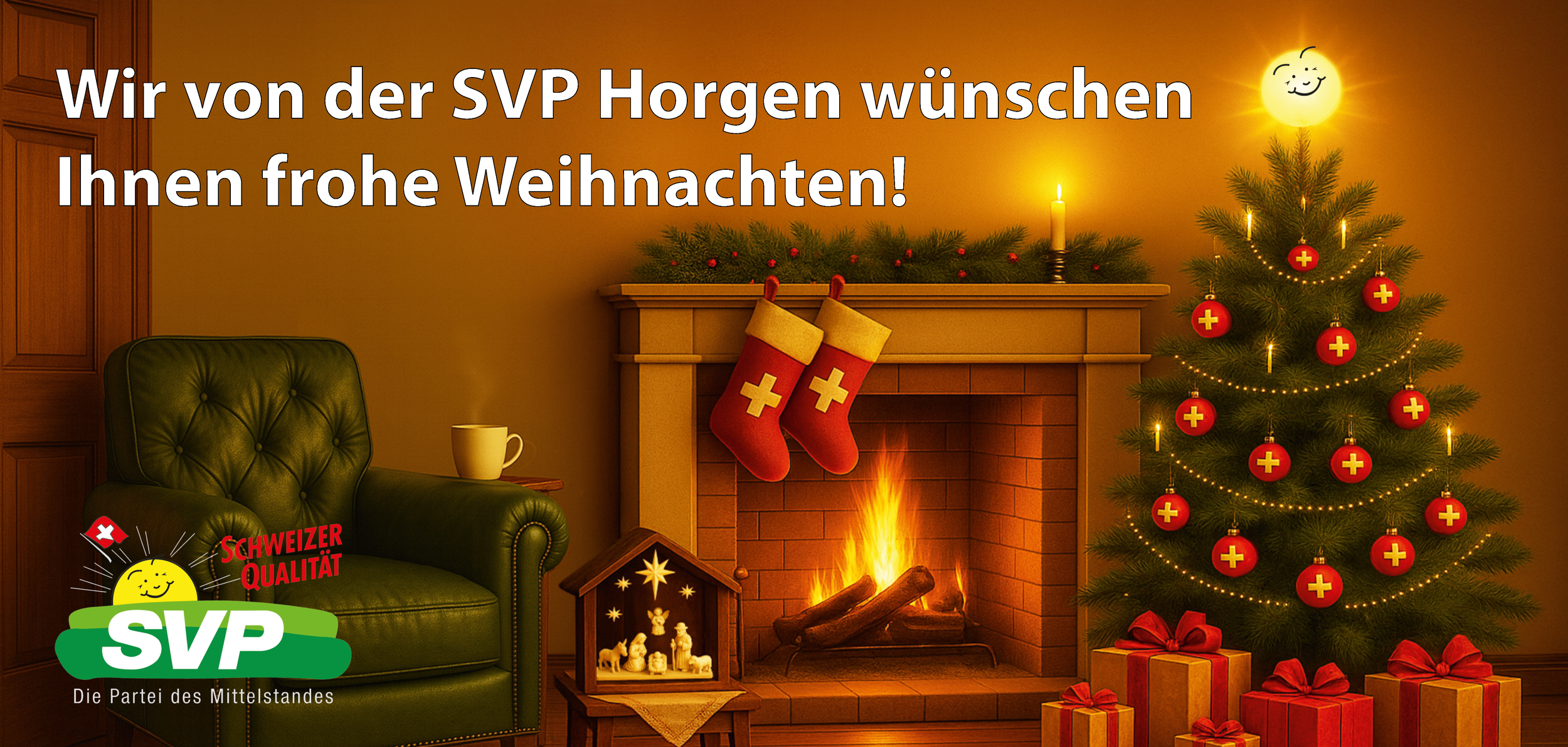 Die SVP Horgen wünscht frohe Festtage!