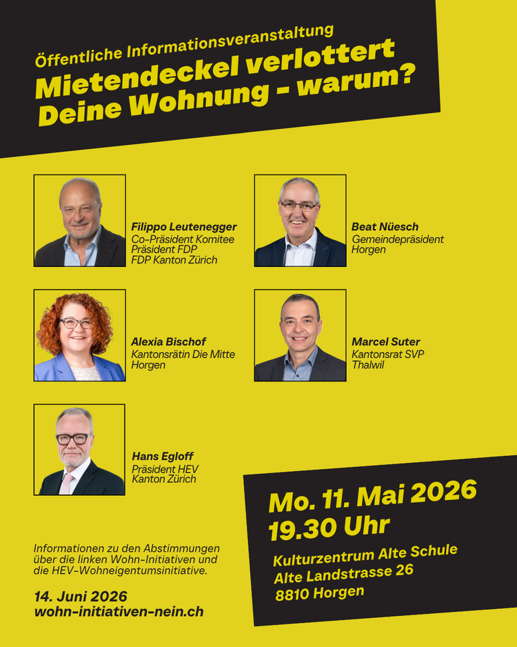 Wohnraum in Horgen: Was jetzt wirklich hilft