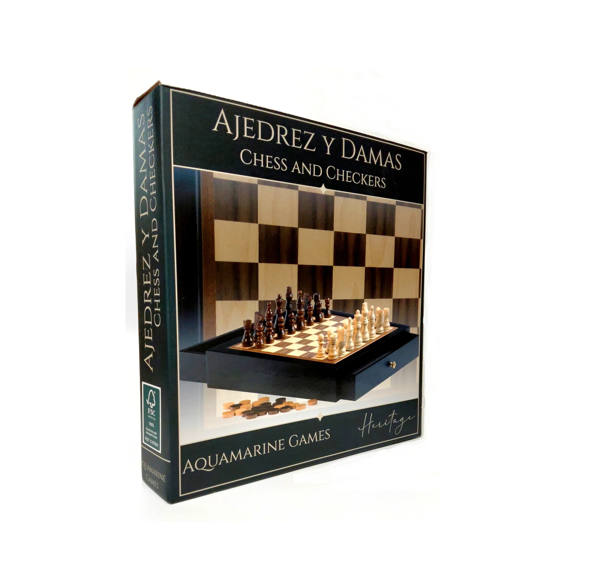 Ajedrez y Damas HERITAGE