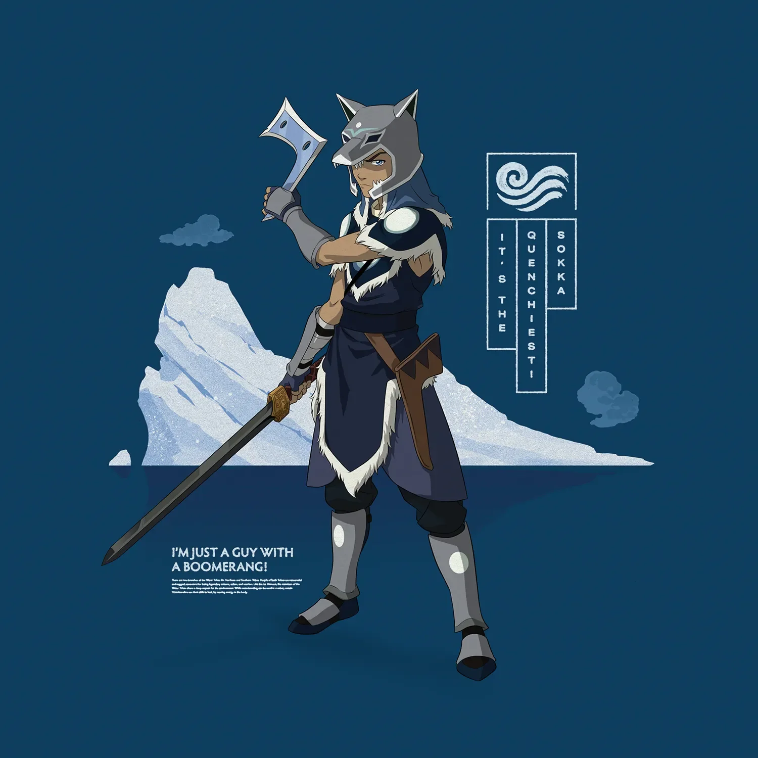 Avatar the last airbender artwork for 2023 consumer styleguide. Illustration by Felipe Magana