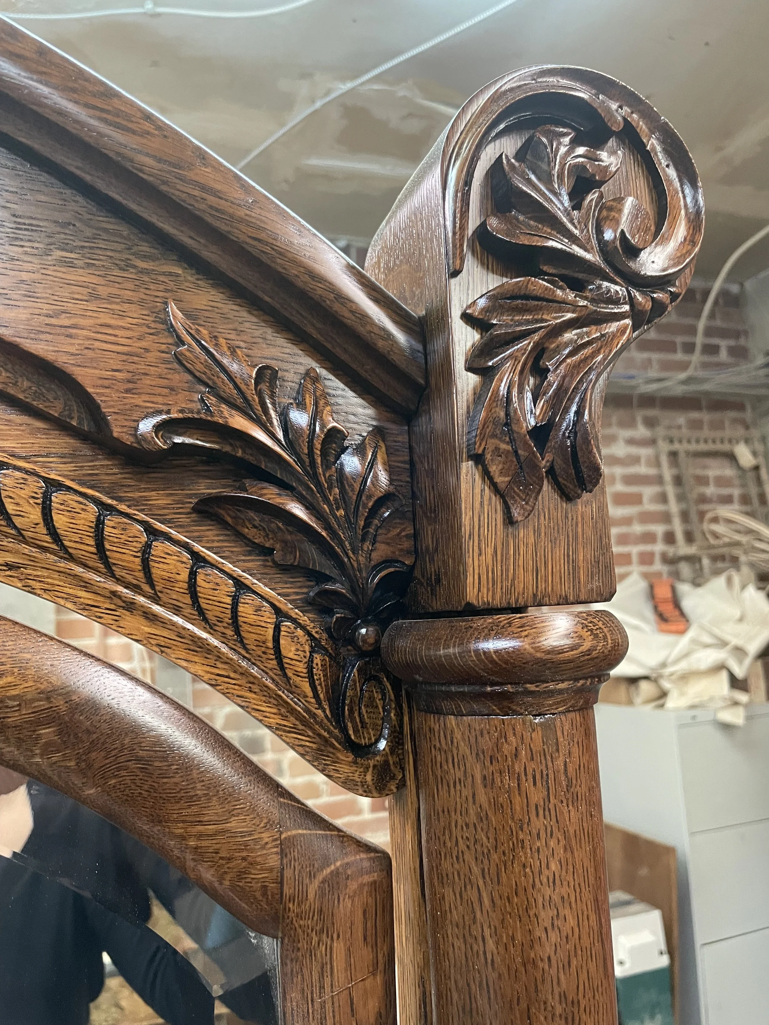 Refinished Carvings Acanthus Leaf