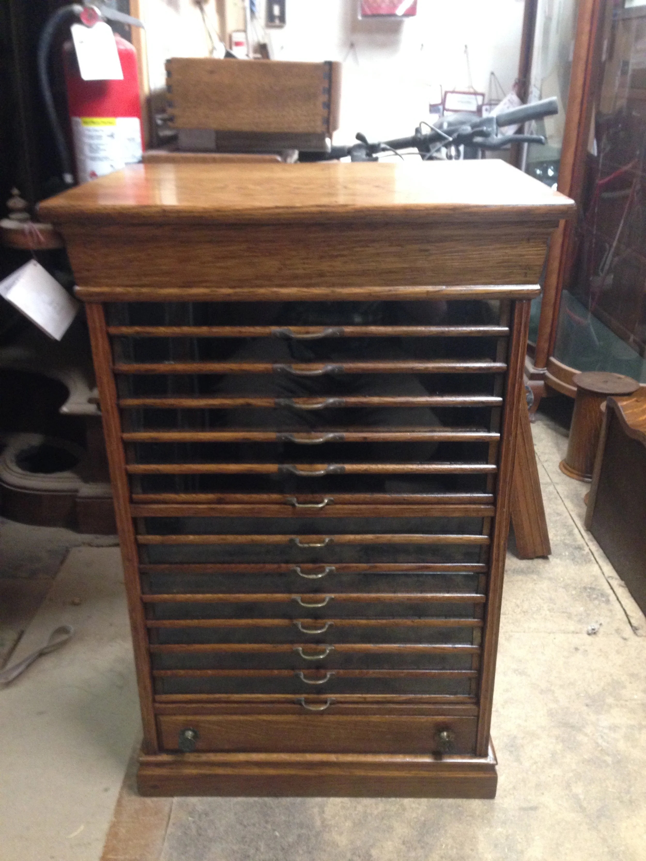 Refinished Antique Dentist Cabinet