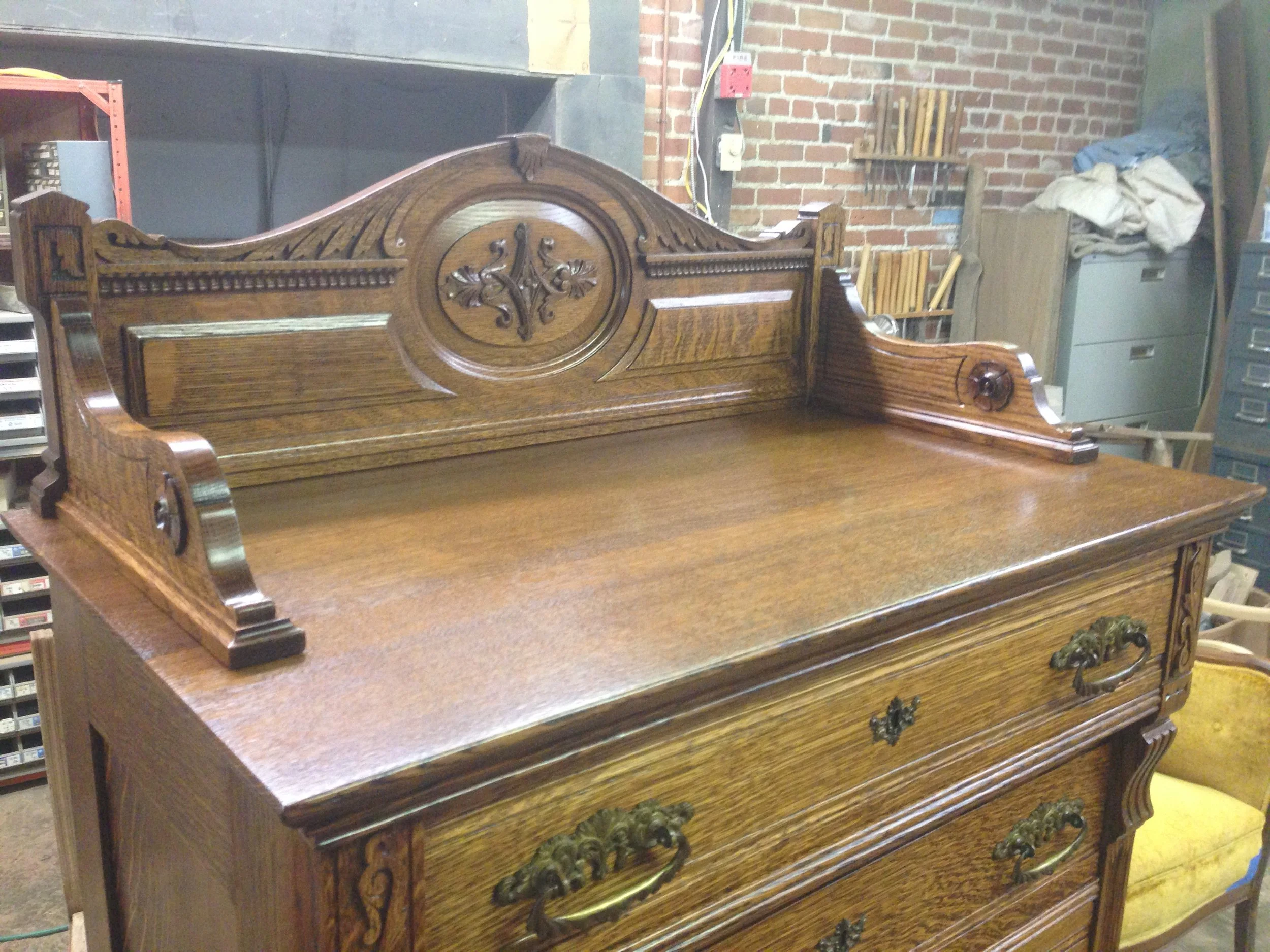 Refinished Antique Tallboy Dresser