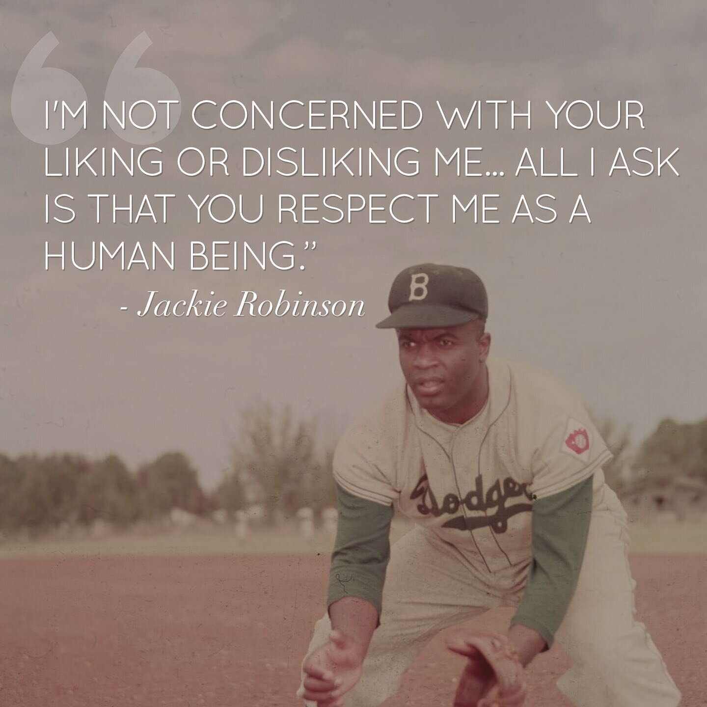 Honoring the contributions and example that Jackie Robinson set for all of us in baseball. Thank you Jackie for breaking barriers in our sport ✨ #42 #jackierobinsonday #Jackie42