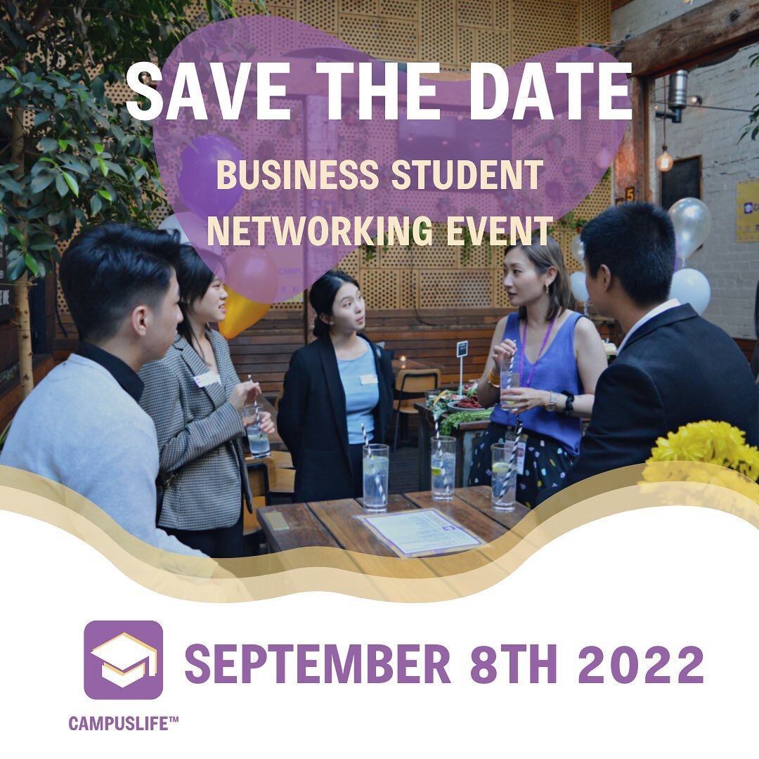 Save the date - September 8th 2022

✨Back by popular demand✨ 

CampusLife is hosting a student networking event to help you take that first step into building your professional network👩&zwj;🎓🧑&zwj;🎓
#campuslifeaus #networking #university #busines