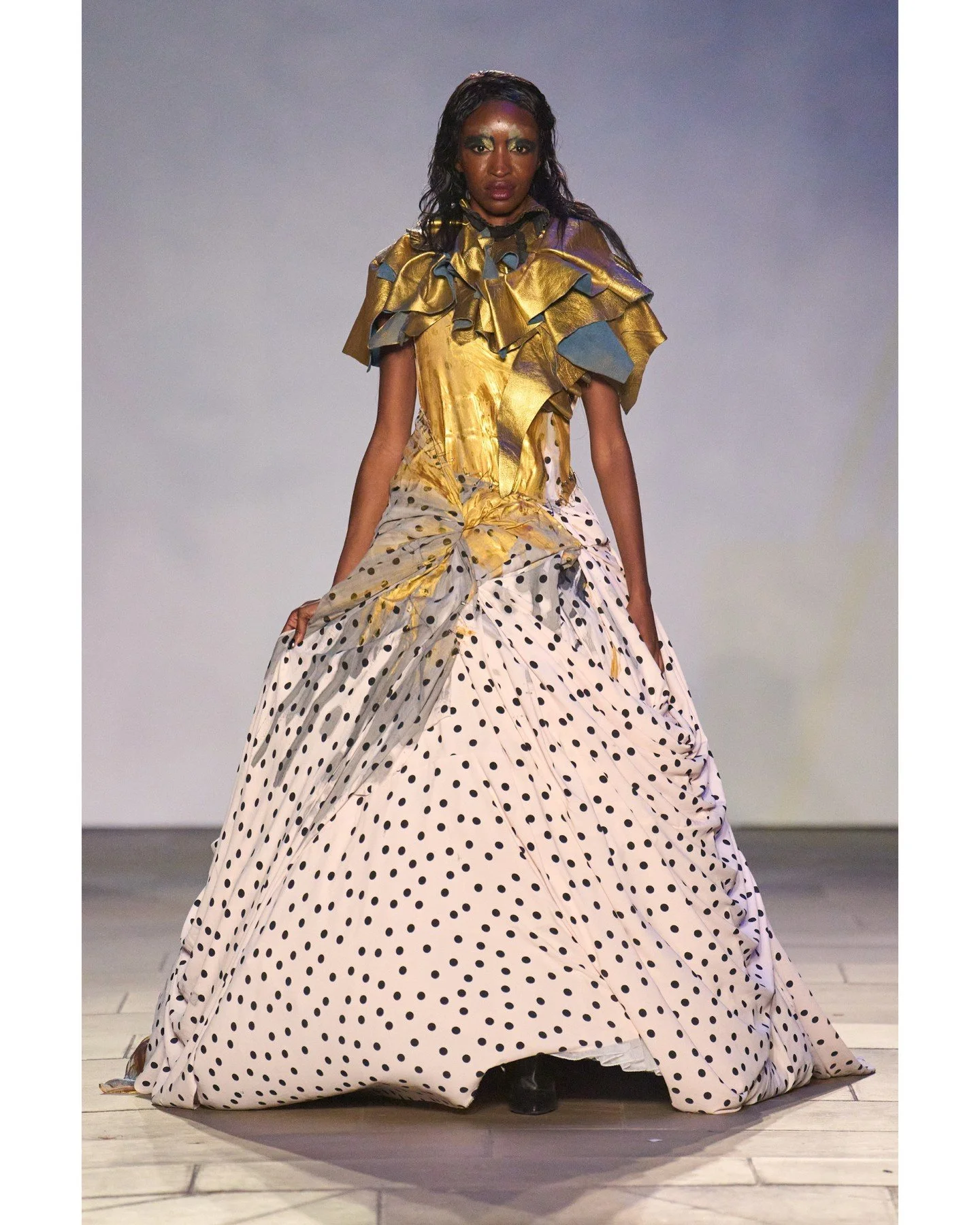 By resurrecting couture as cult and requiem, Hellavagirl redefined fashion as a raw and unsettling art form. The show was a visceral reminder of the beauty found in disorder, decay, and devotion, cementing the brand&rsquo;s reputation as one of Briti