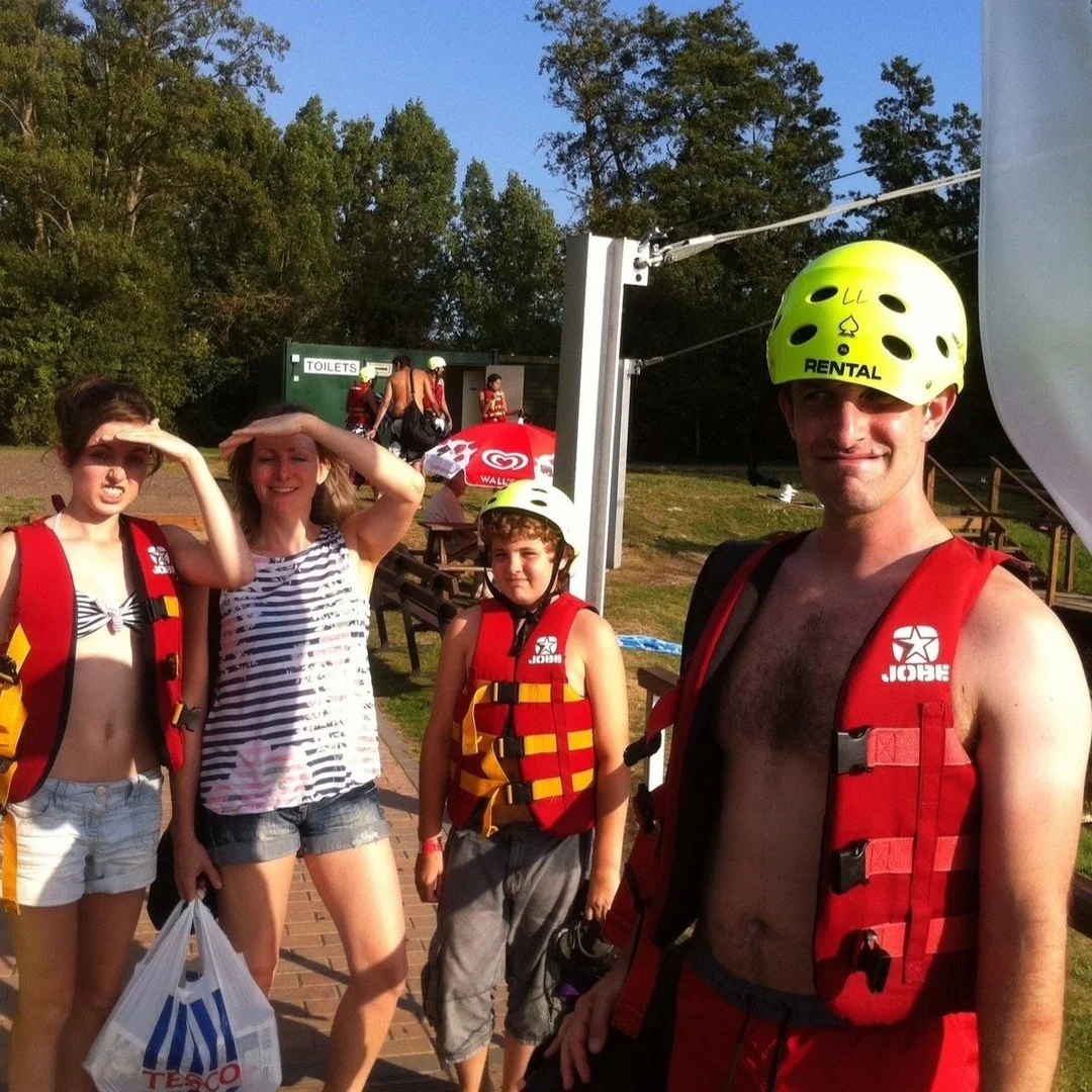 Embarrassing Step Dad!! 

Yep, this is me , trying to embarrass the kids wakeboarding trip we did back years ago!! 

I got to have so much fun as the kids were growing up and not taking myself too seriously. 

Want to take the pressure off being a fa