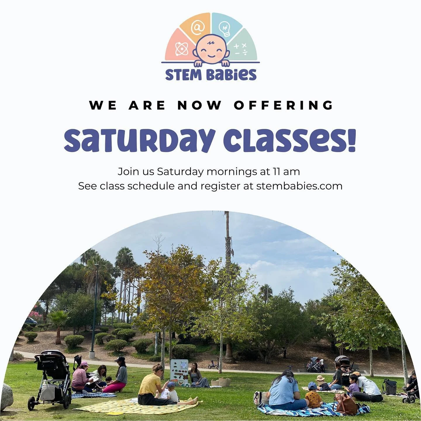 We have had so many requests for weekend classes and now we are happy to announce that we will be offering Saturday classes in October! Sign up today! 

***************************************
Parent &amp; Me classes that introduce early concepts of 