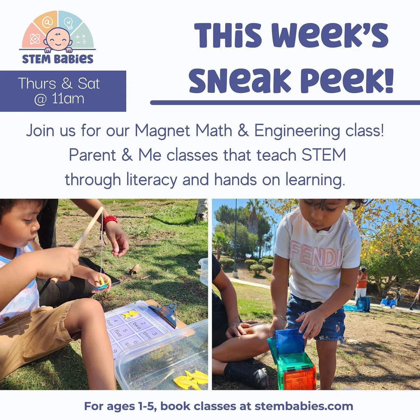 Join us tomorrow, Thursday 10/20 or Saturday 10/22 at 11am for our Learn &amp; Play class! Link in bio to register! 

Pan Pacific Park
7600 Beverly Blvd
Los Angeles, CA 90036

***************************************
Parent &amp; Me classes that intro