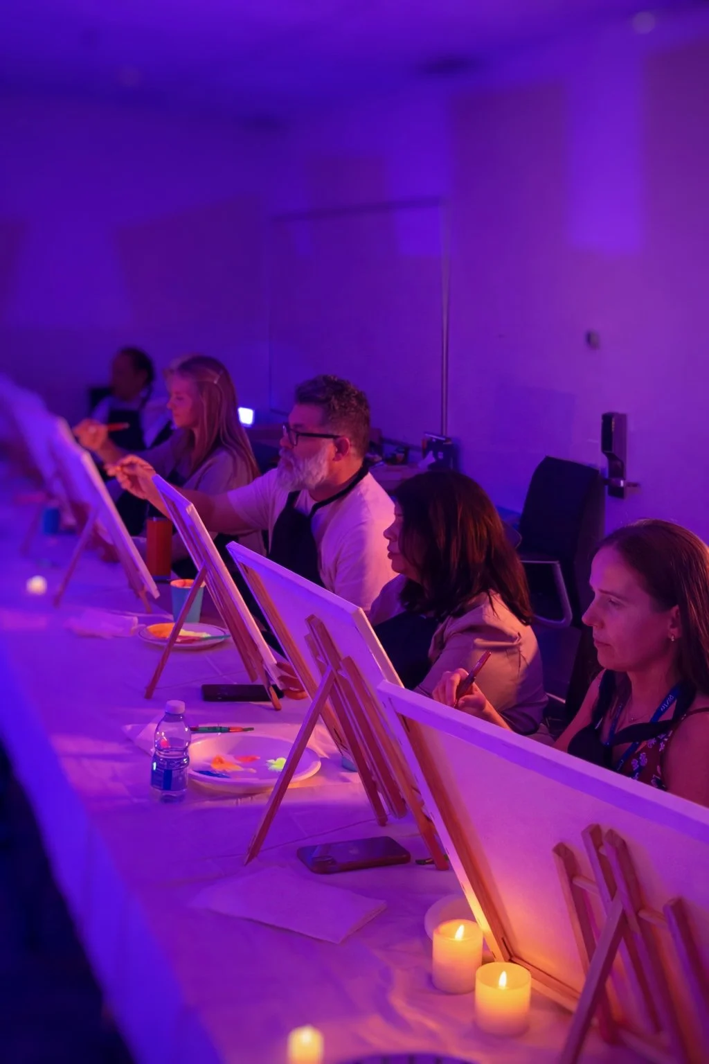 Porter Airlines, Toronto. Themed UV Painting.