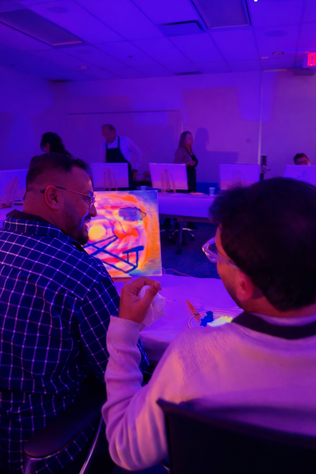Porter Airlines, Toronto. Themed UV Painting.