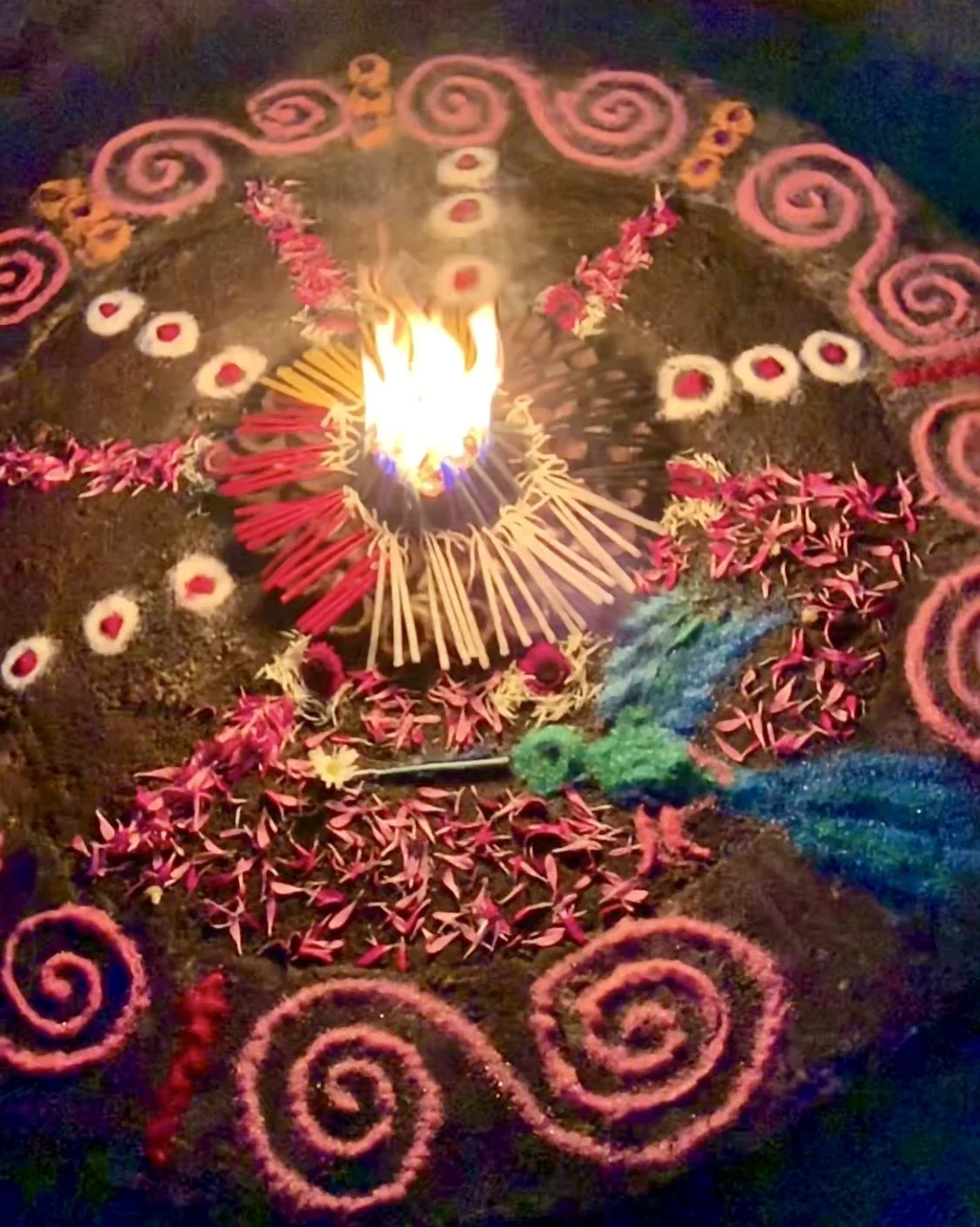 Maya Fire Ceremony