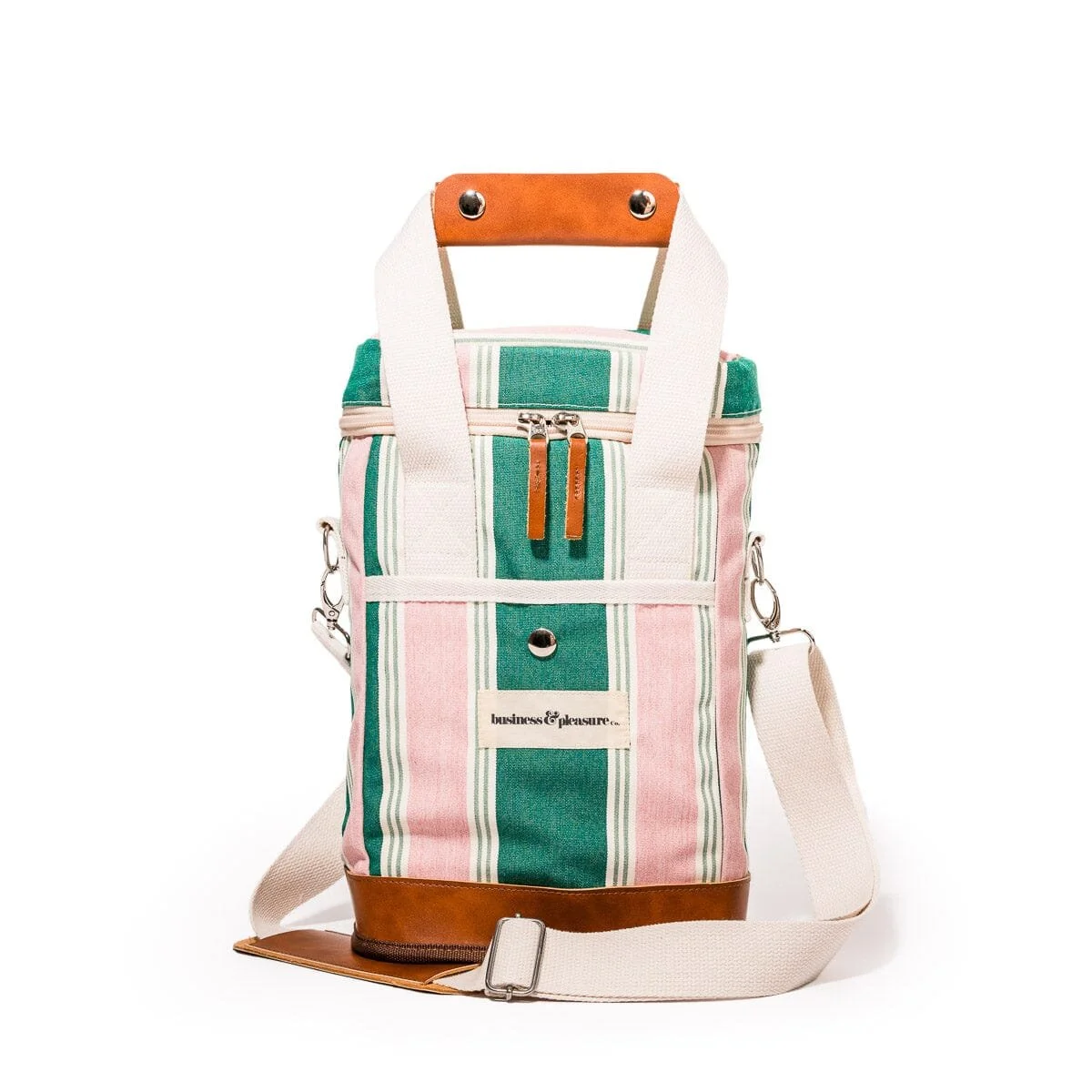 Wine Cooler Tote Bag  | $25
Green & Pink 