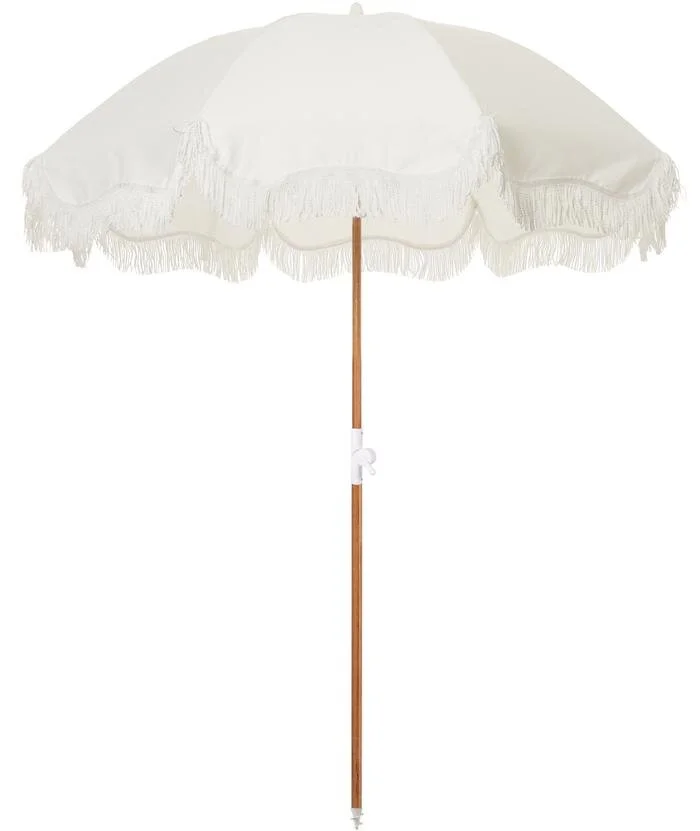 Fringe Umbrella | $50
White umbrella with fringe