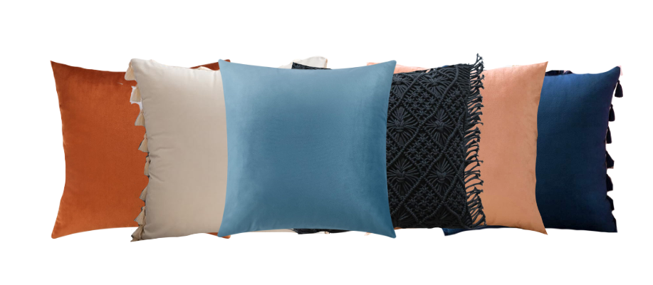 Amalfi Coast: Orange, Ivory, Light Blue, Navy Black, & Dusty Pink