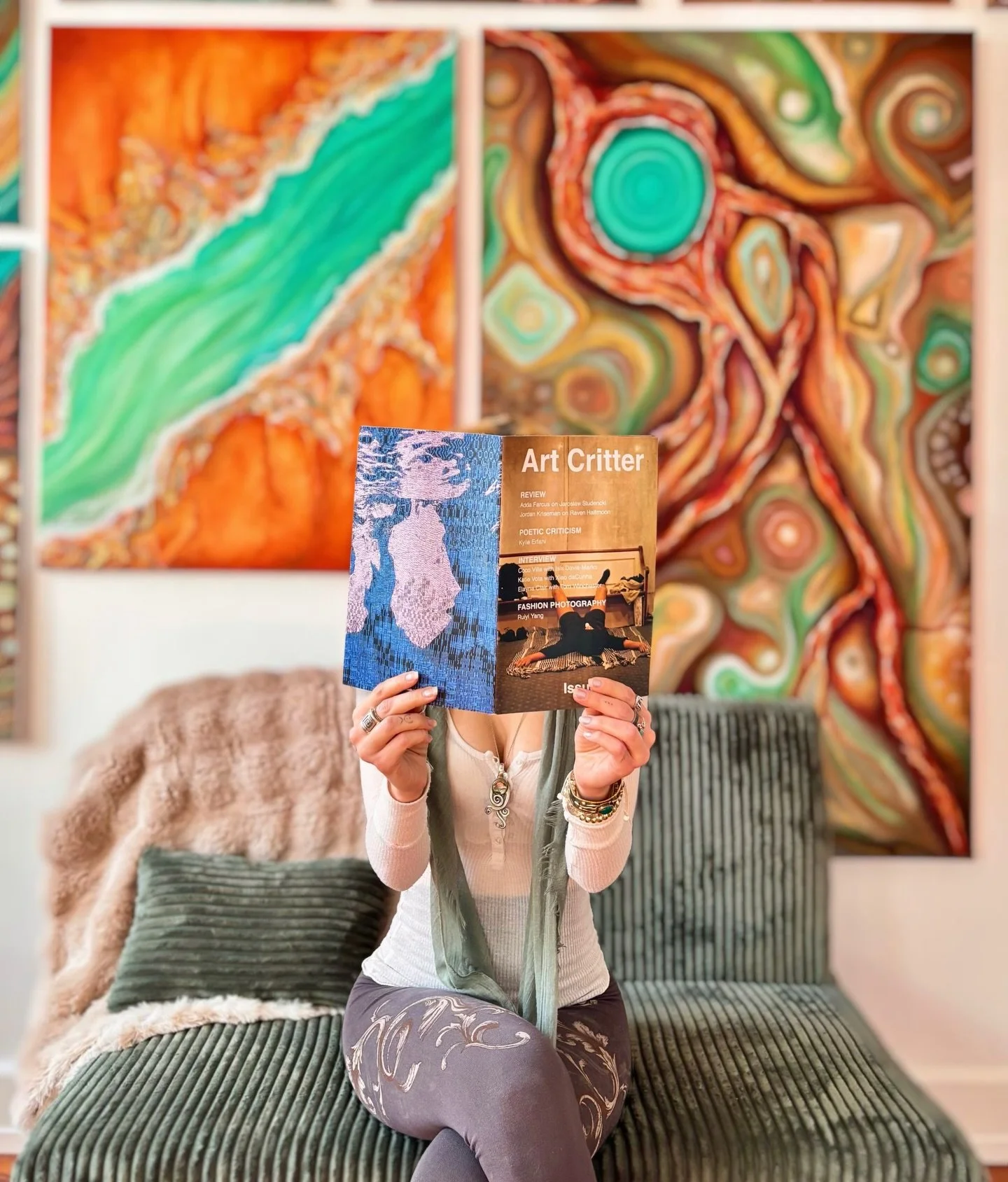 Deeply honored to have been featured 
on 6 pages of @artcritter_ 
And now, one of the photos from our interview 
shoot is printed &amp; hanging on the 3rd floor 
of @kress_contemporary alongside many 
other incredibly talented Tampa artists.

The vid
