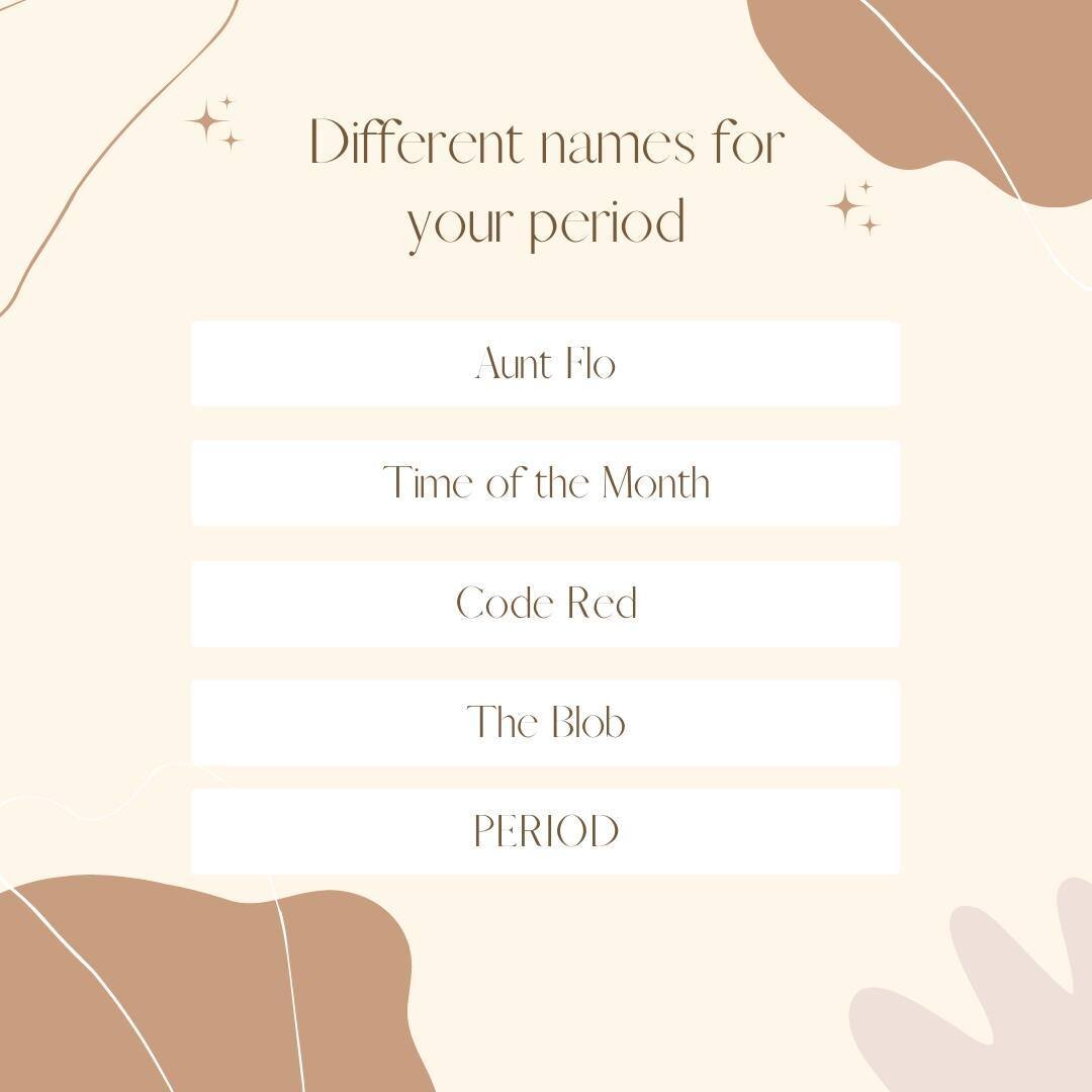 Over the years, we've called our period many things, including various slang terms and euphemisms. Let's break the stigma and call a period a period!

#organycuk #youdeservebetter #period