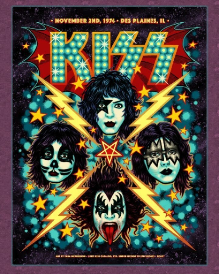 KISS by @taramcpherson 
Expert printing by @vahalla 

11/0

Swipe to see the Gold Foil edition
👌🤯🔥