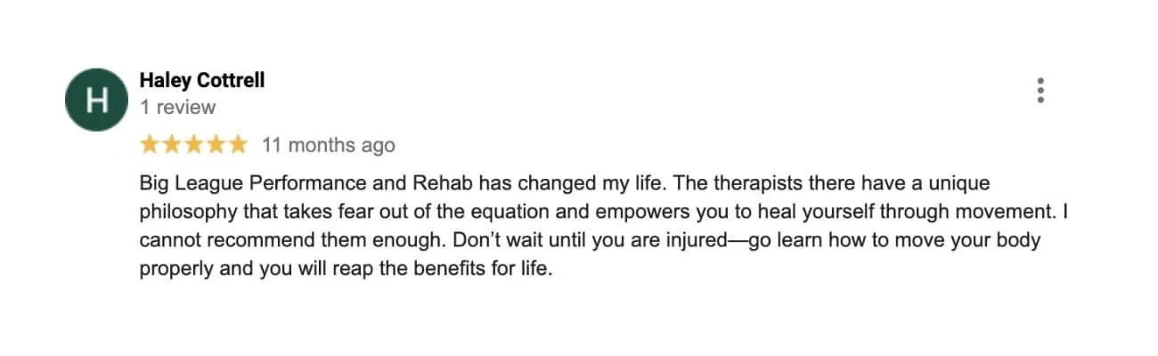 Big League Performance and Rehab