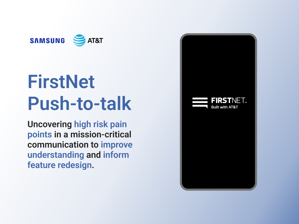 FirstNet Push-to-talk Research