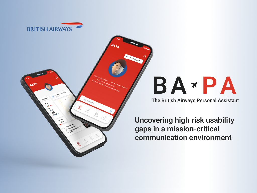 British Airways Personal Assistant - Research & Design