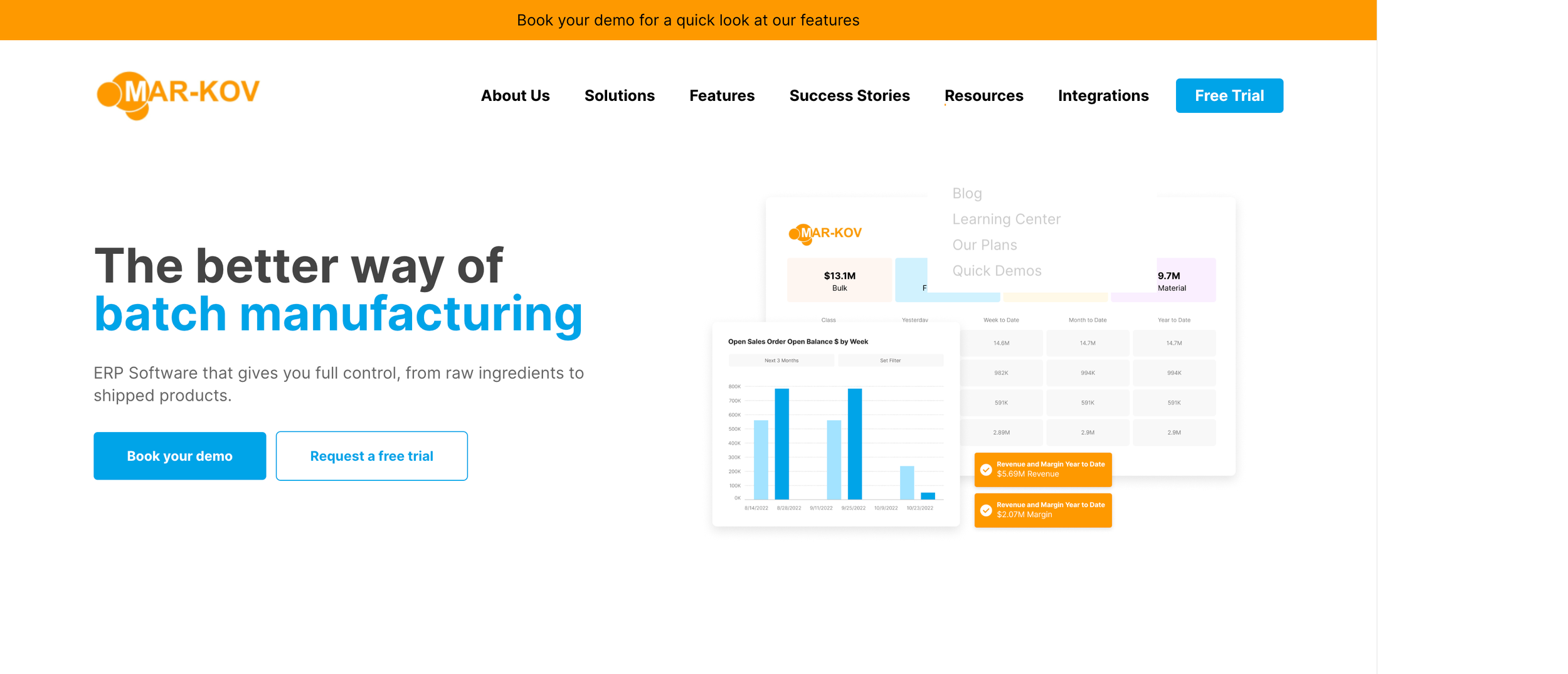 Mar-Kov, batch manufacturing software company