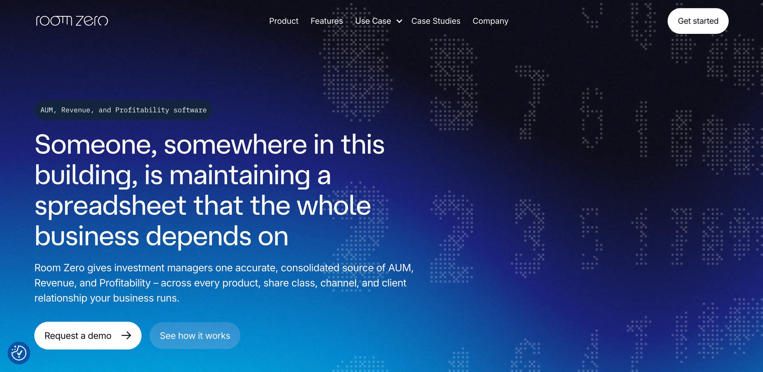 Room Zero, AUM, revenue and profitability software
