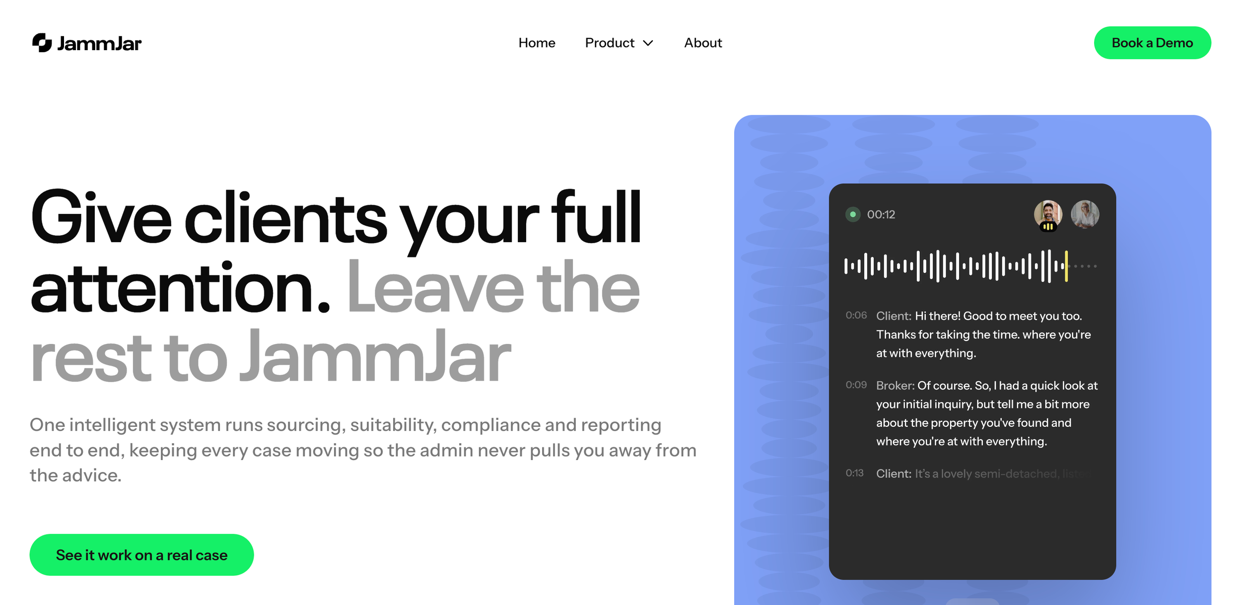 JammJar, an AI-powered CRM for UK mortgage brokers