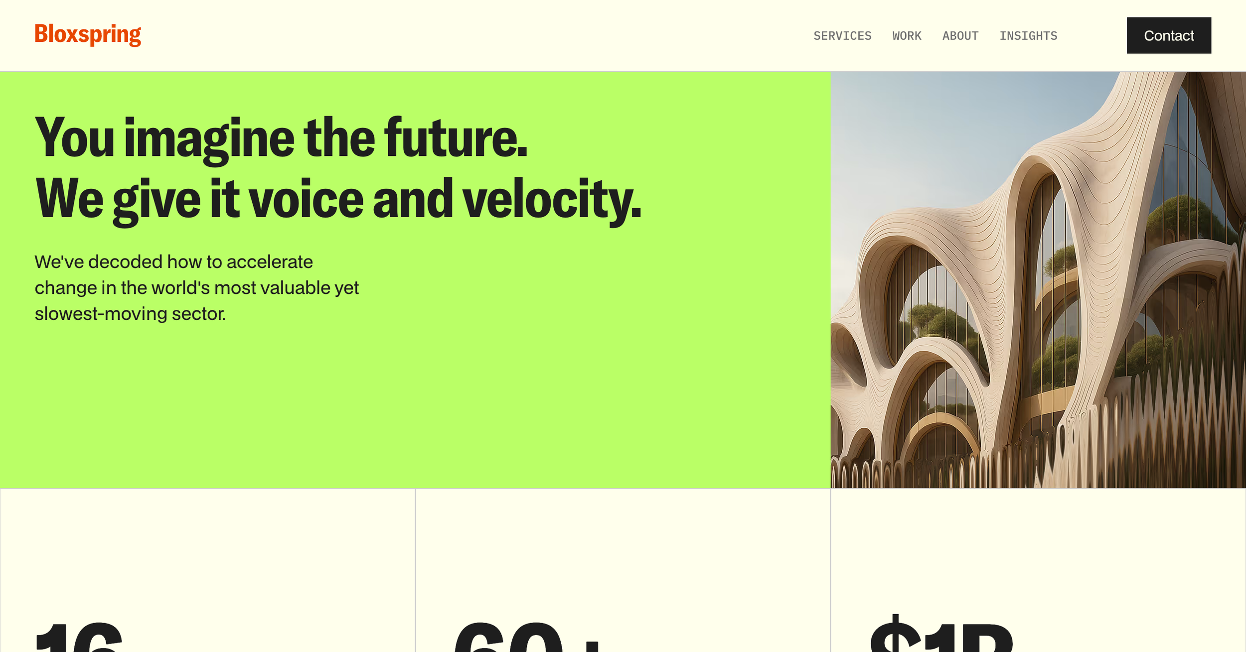 Bloxspring, a built-world brand consultancy