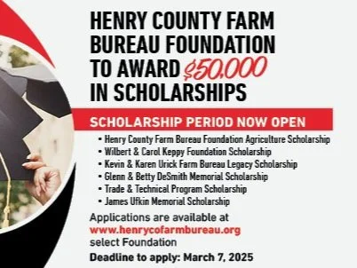 Henry County Farm Bureau Foundation to Award $50,000 in Scholarships