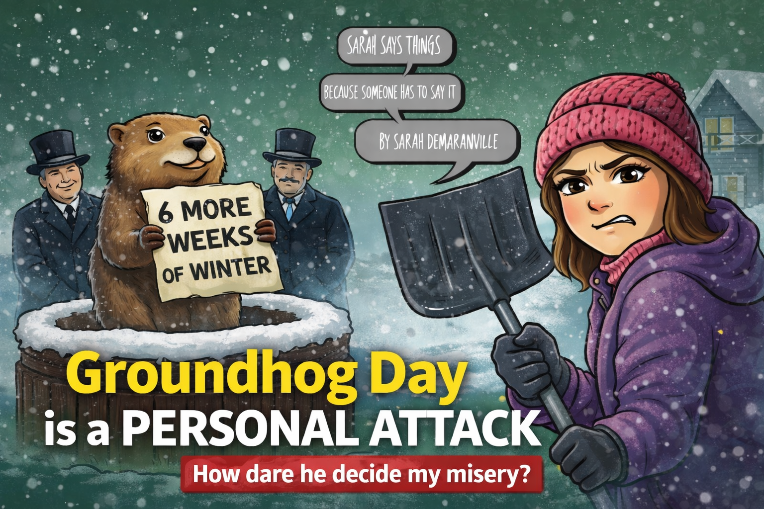 Sarah Says Things: Groundhog Day is a Personal Attack
