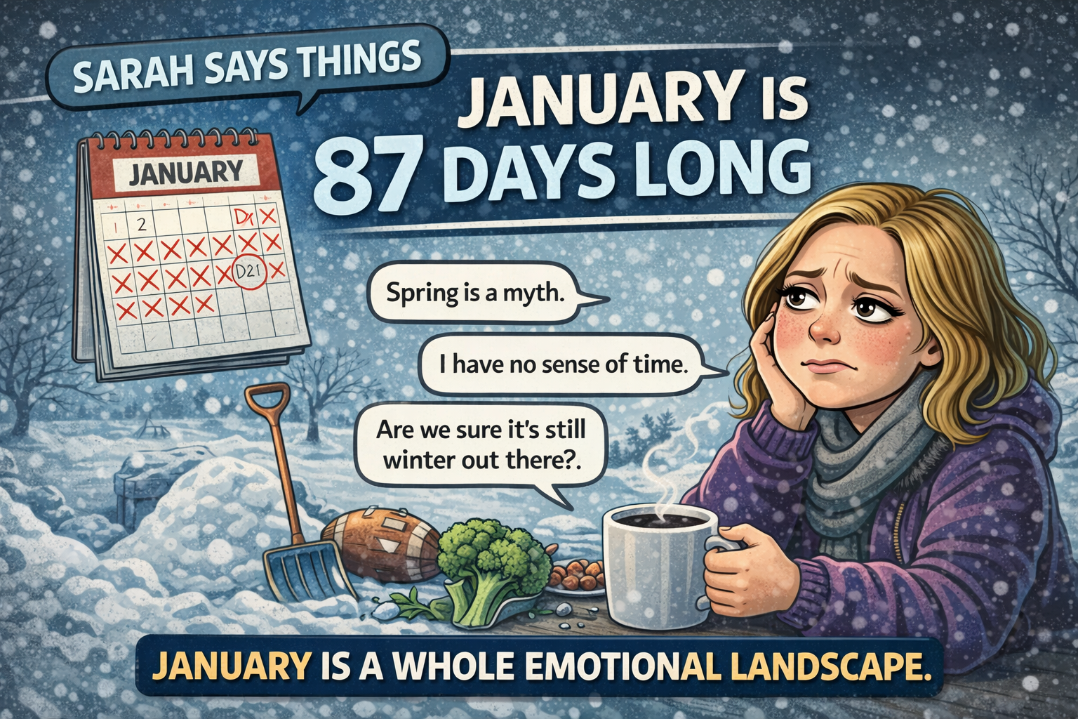 Sarah Says Things: January Is 87 Days Long