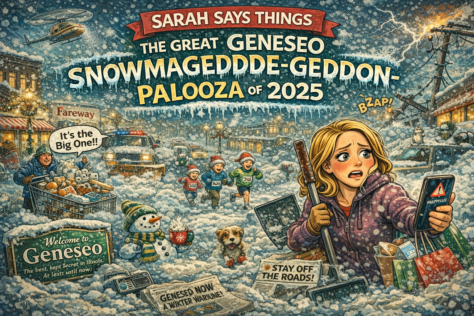 Sarah Says Things: The Great Geneseo Snowmagedde-geddon-palooza of 2025