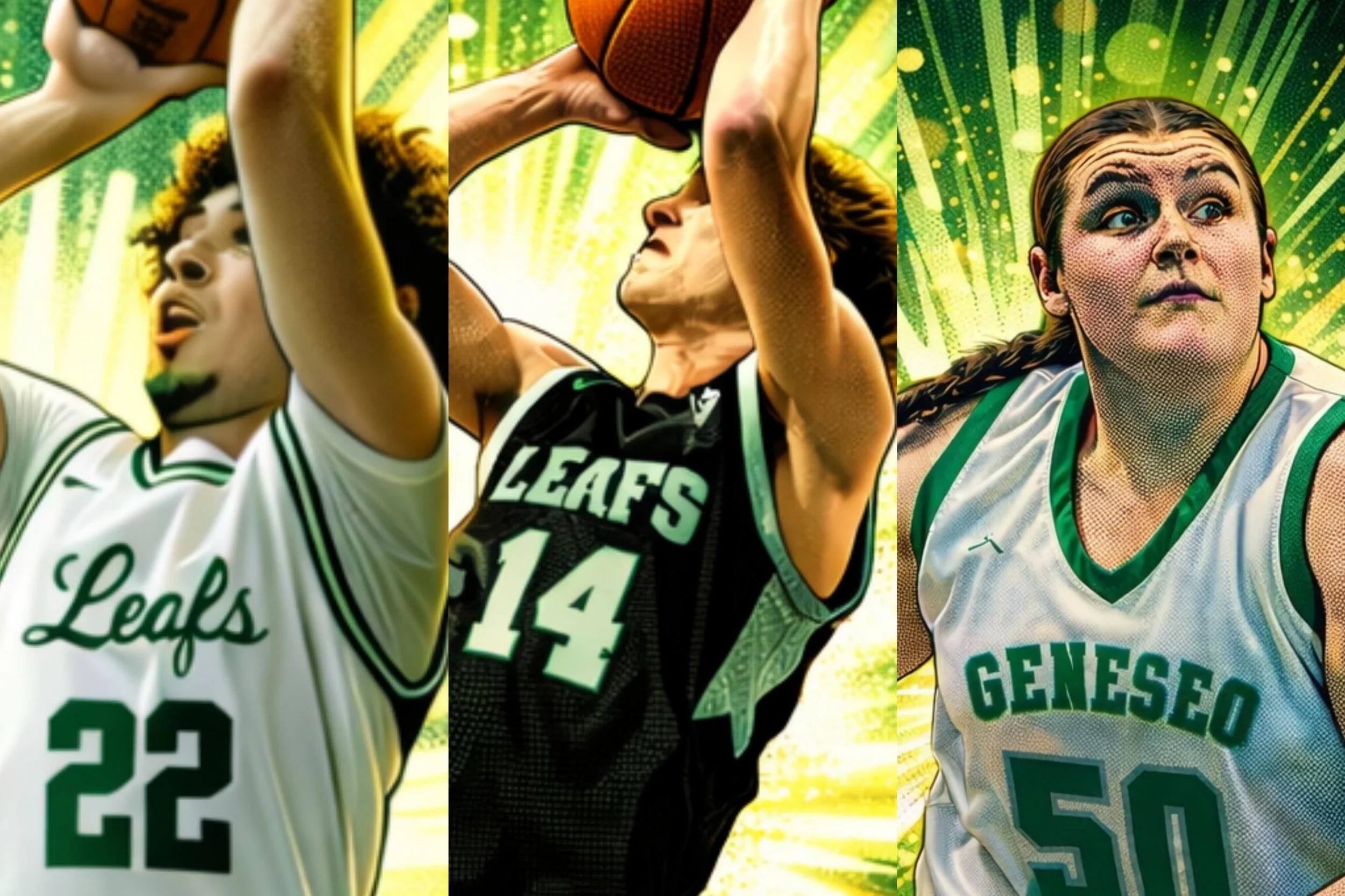 Basketball: Three Leafs Earn All-Conference Honors!