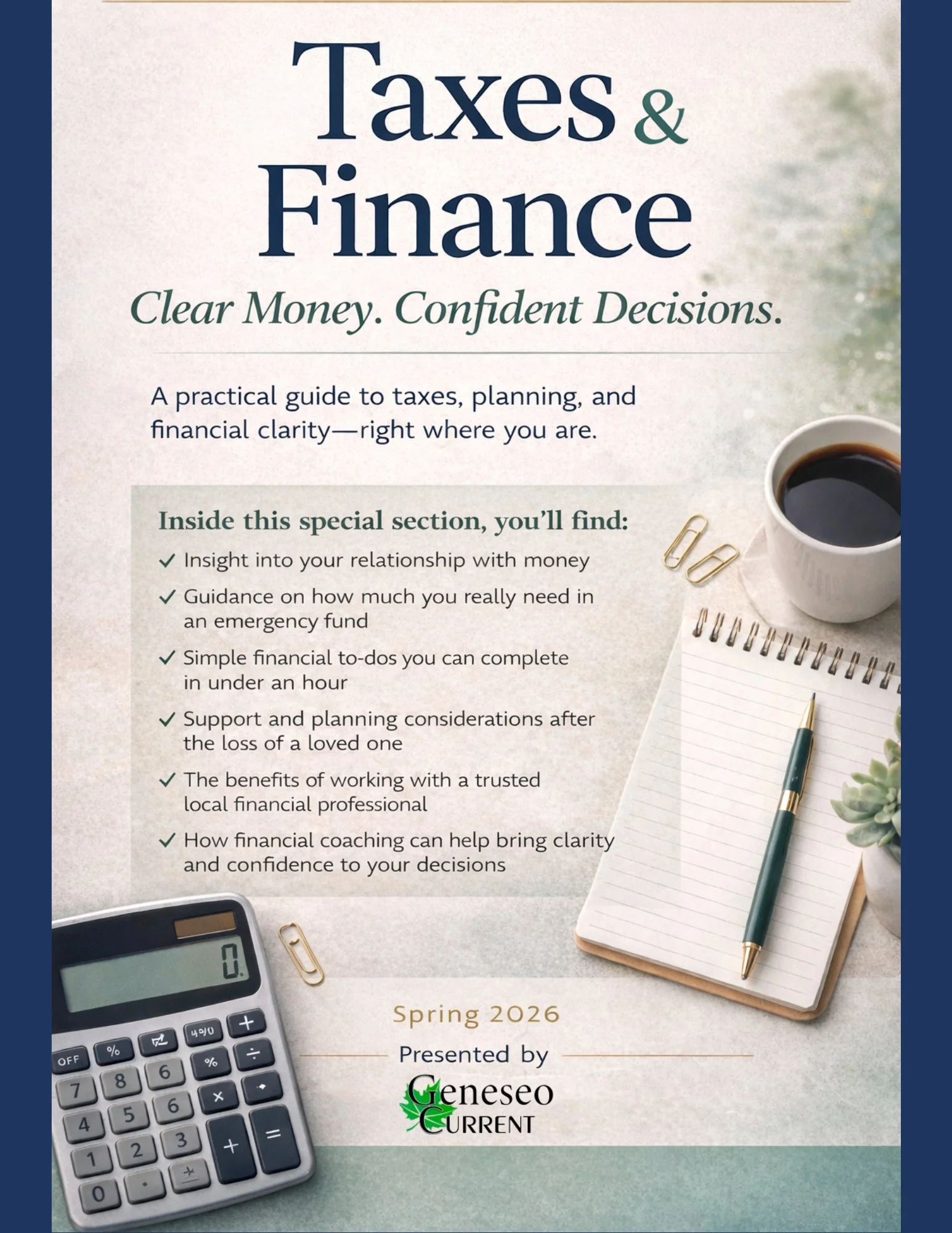 Taxes &amp; Finance 2026