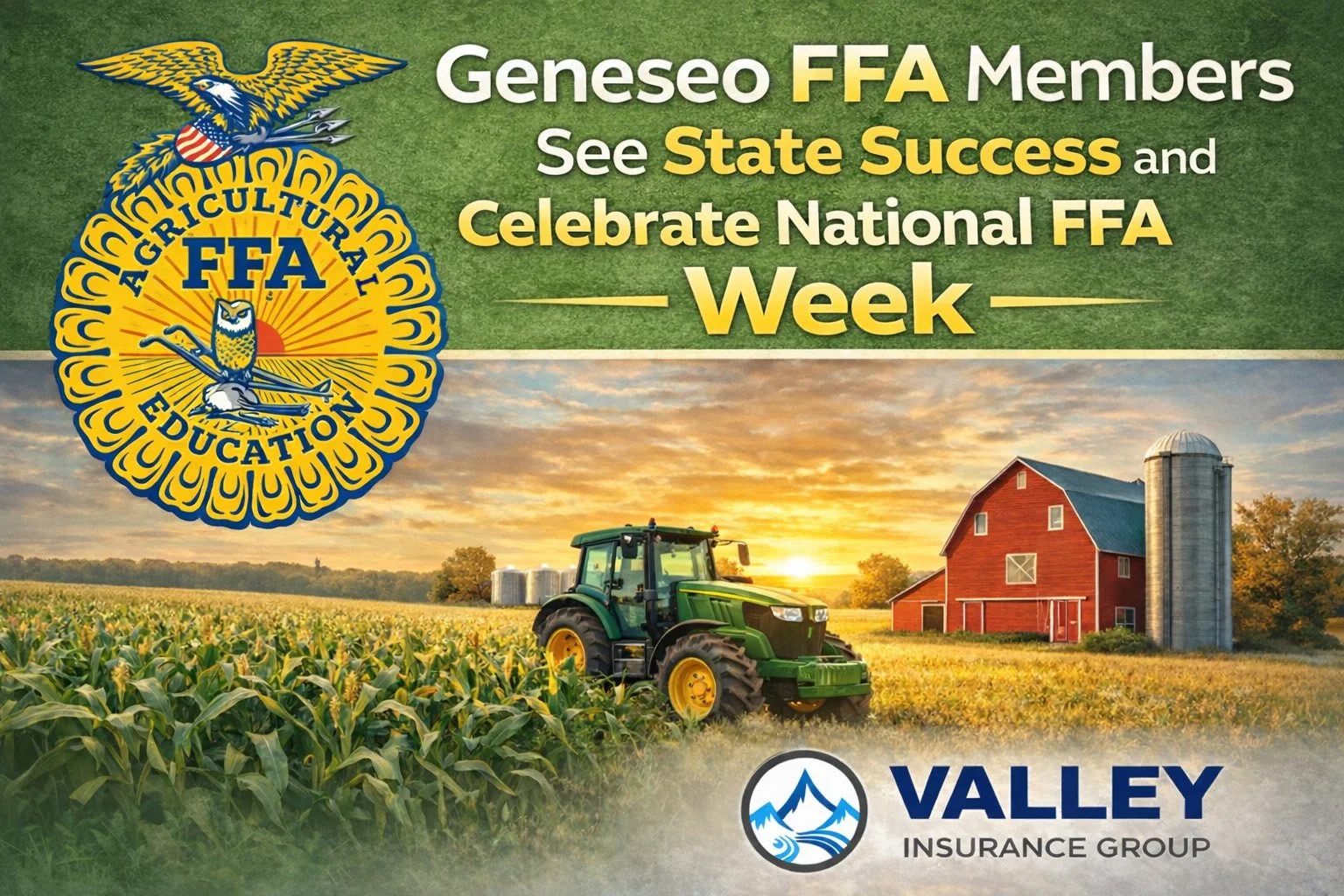 Geneseo FFA Members See State Success and Celebrate National FFA Week