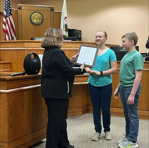 Local Siblings Recognized by Henry County Board After National Win