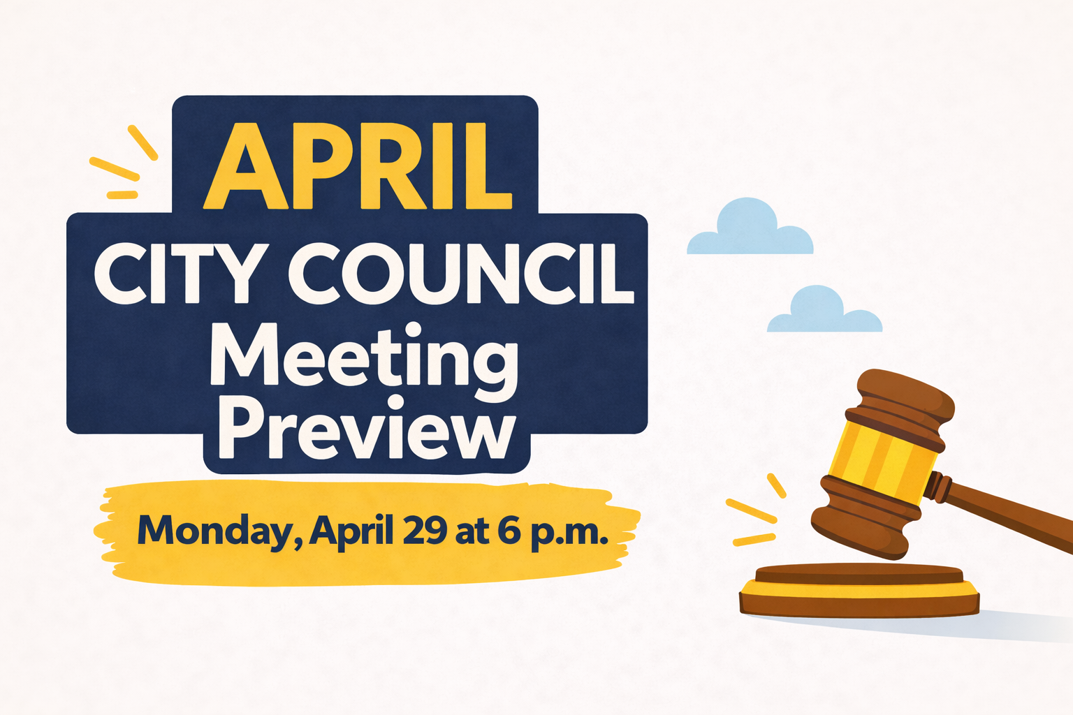April City Council Meeting Preview
