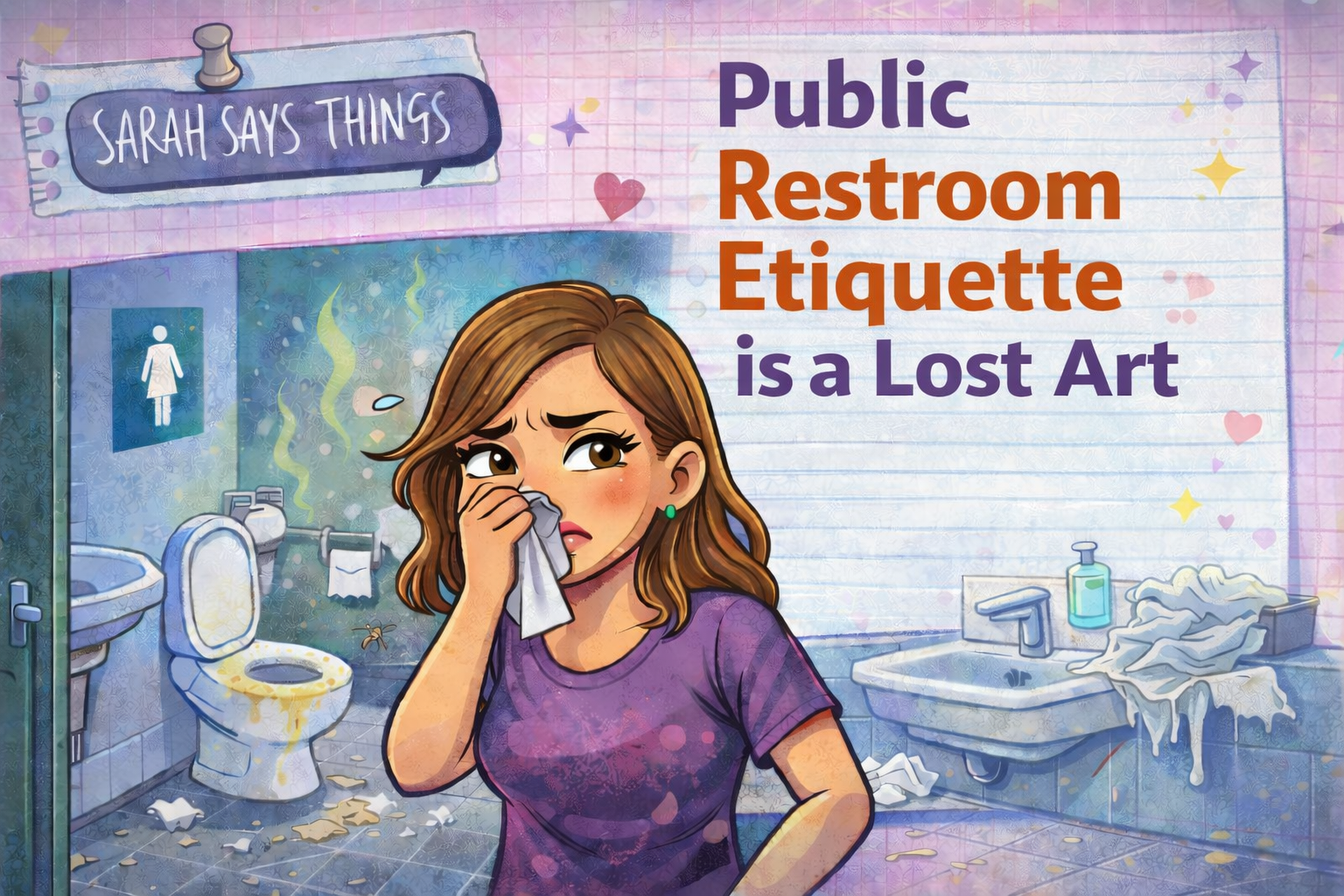 Sarah Says Things: Public Restroom Etiquette Is a Lost Art