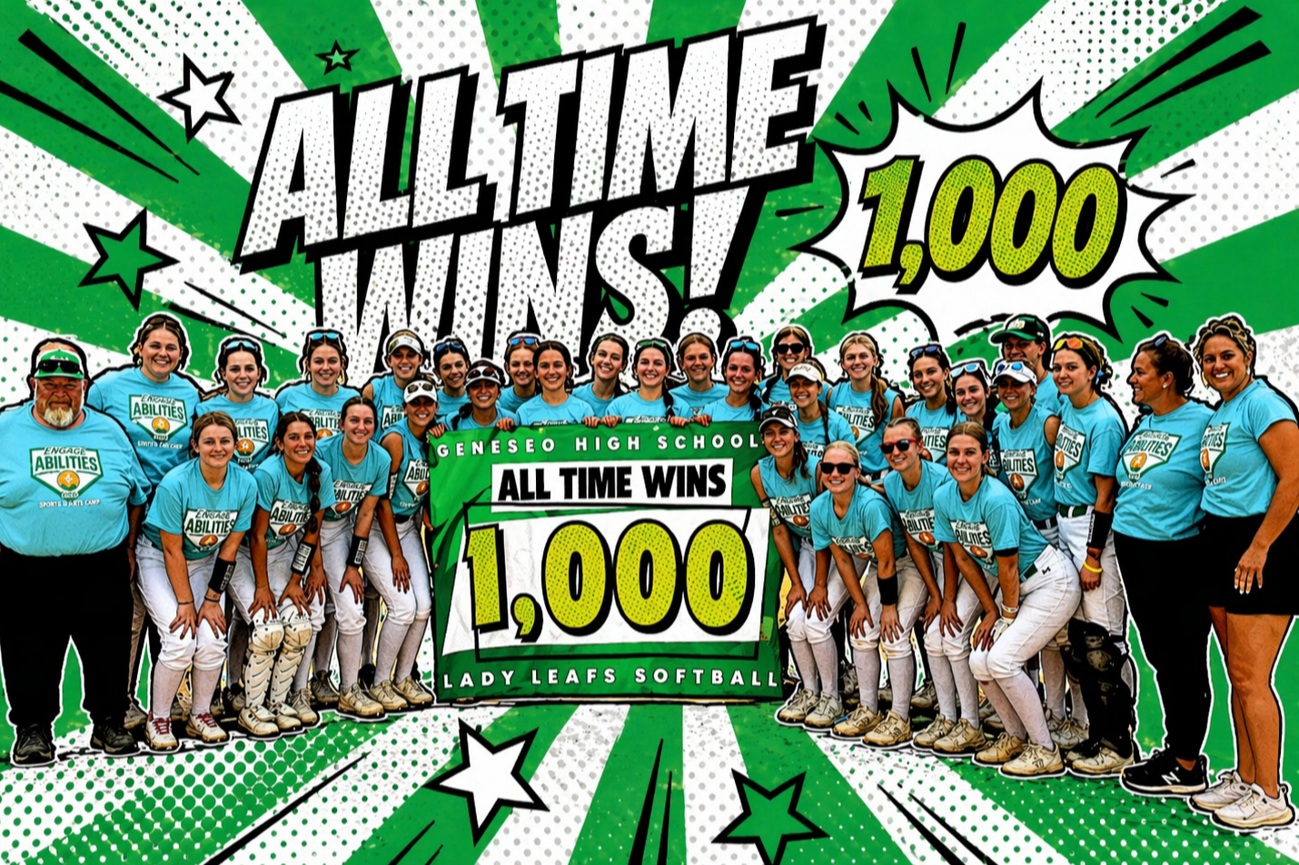 Softball: Lady Leafs Reach Win #1,000 In Victory Over Alleman!