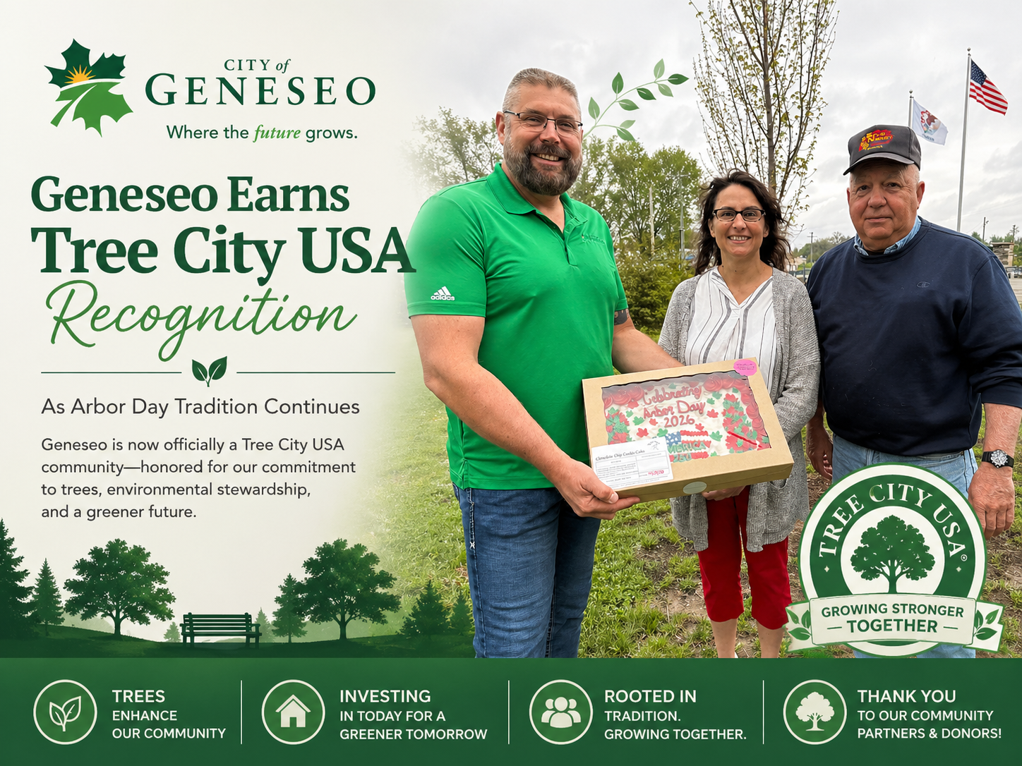 Geneseo Earns Tree City USA Recognition as Arbor Day Tradition Continues