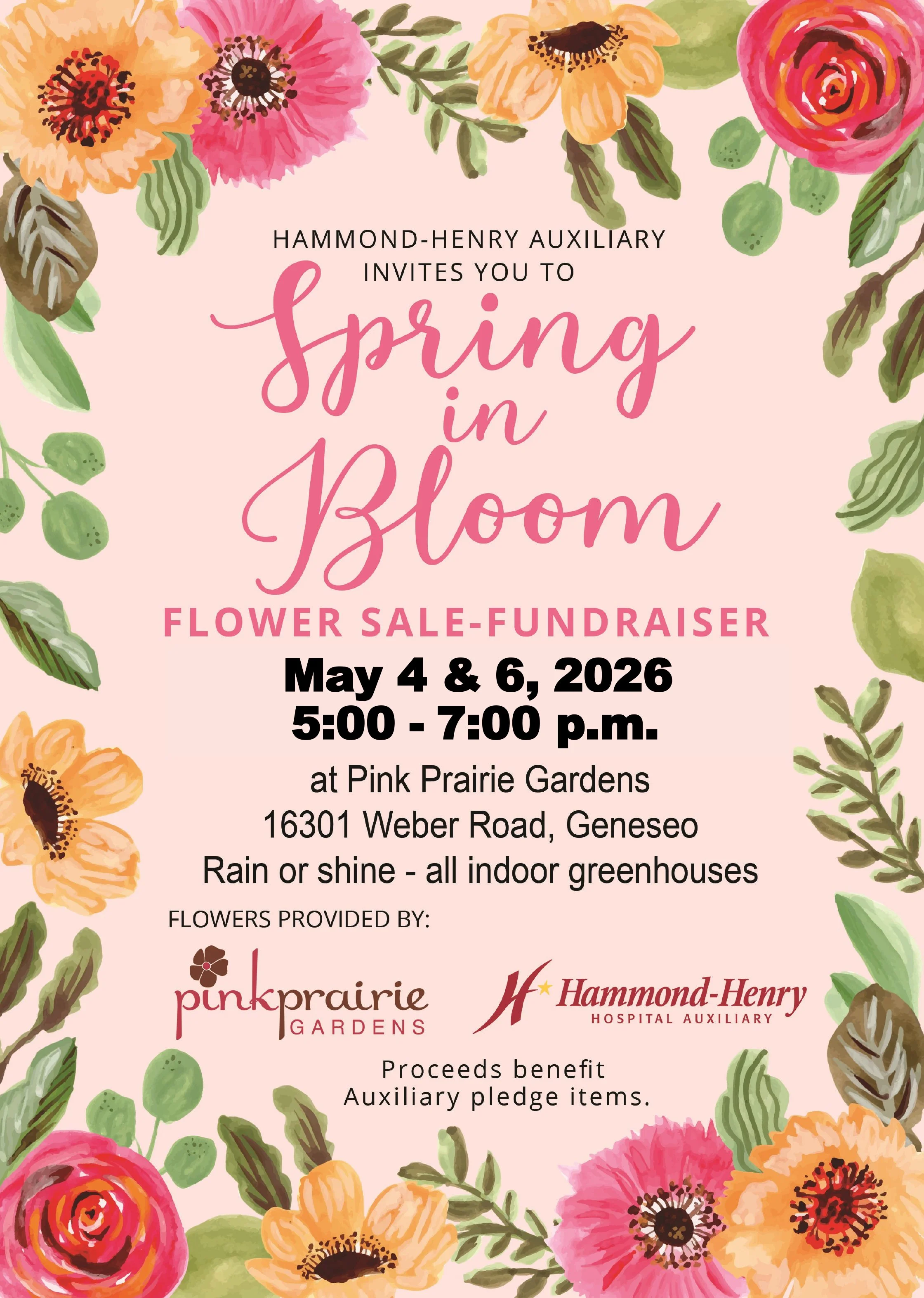 Hammond-Henry Auxiliary- Flower Sale