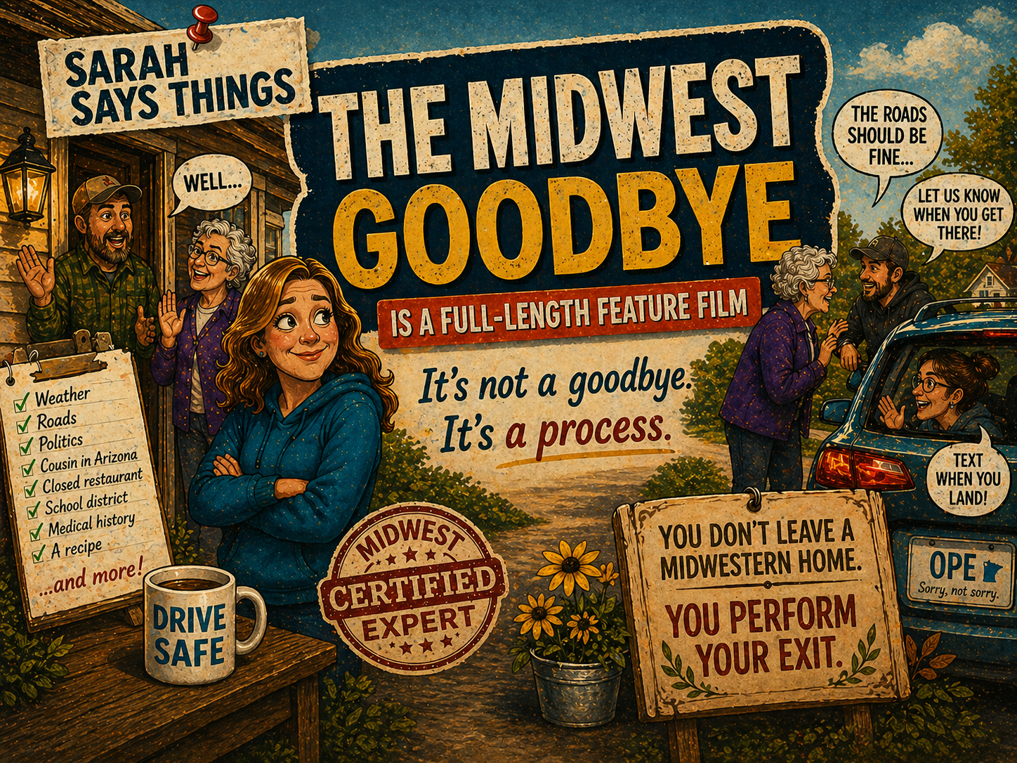 Sarah Says Things: The Midwest Goodbye Is a Full-Length Feature Film