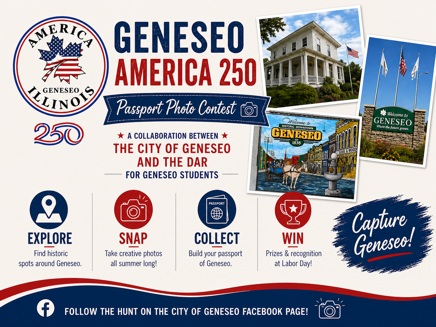 Geneseo America 250 Passport Photo Contest