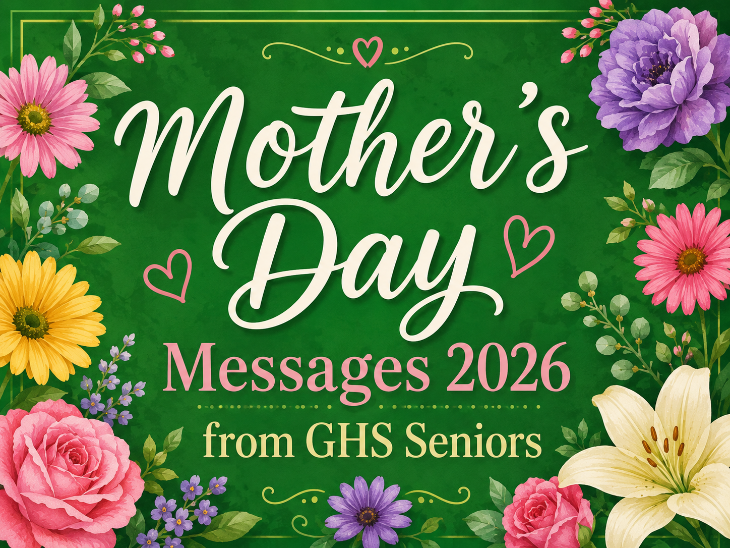 Mother’s Day Messages 2026 from GHS Seniors
