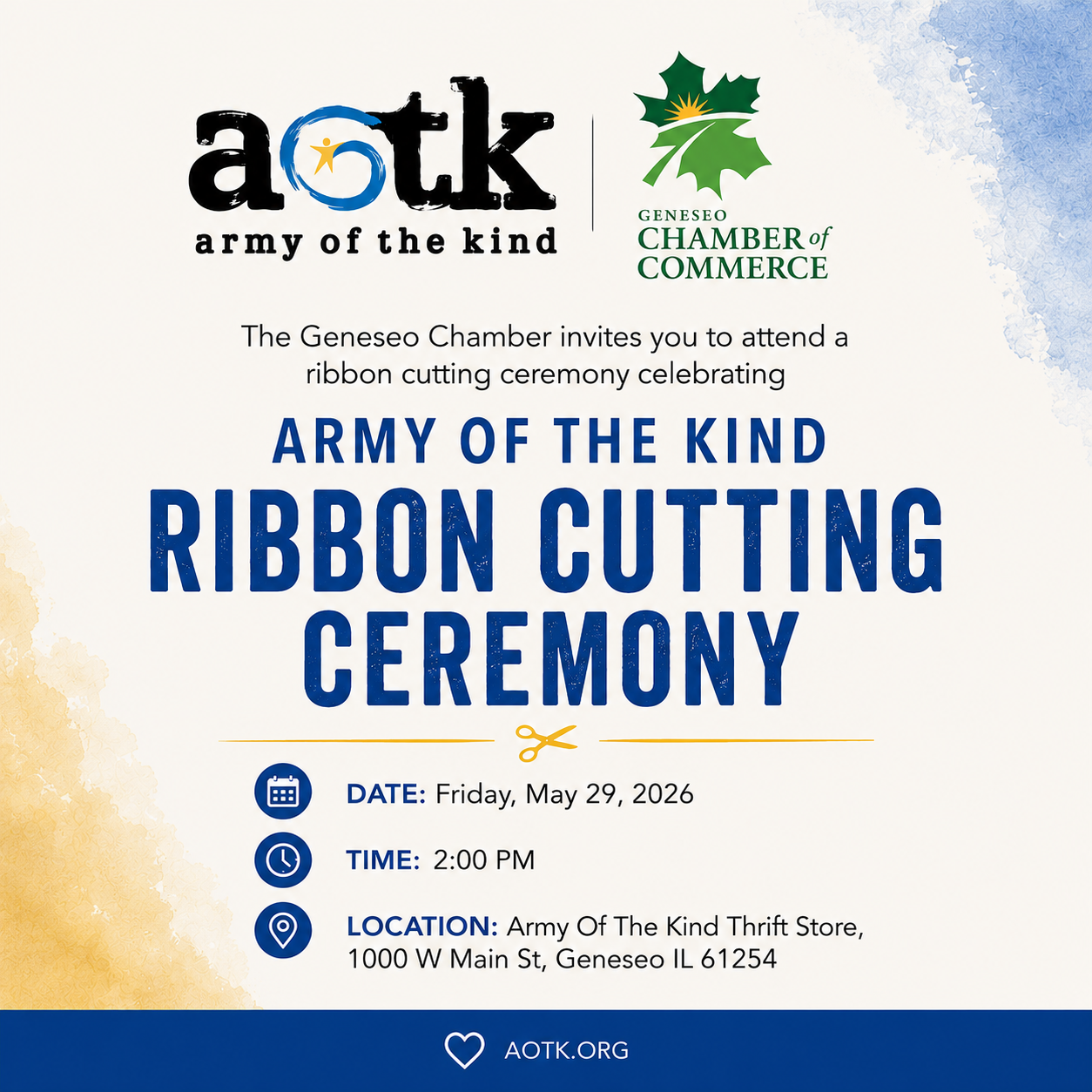 Ribbon Cutting- Army of the Kind
