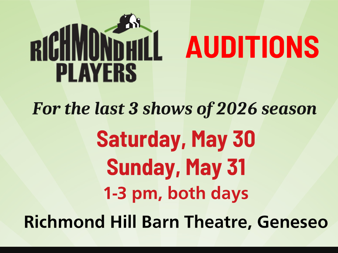 Richmond Hill Players announce May auditions for the remaining ’26 season