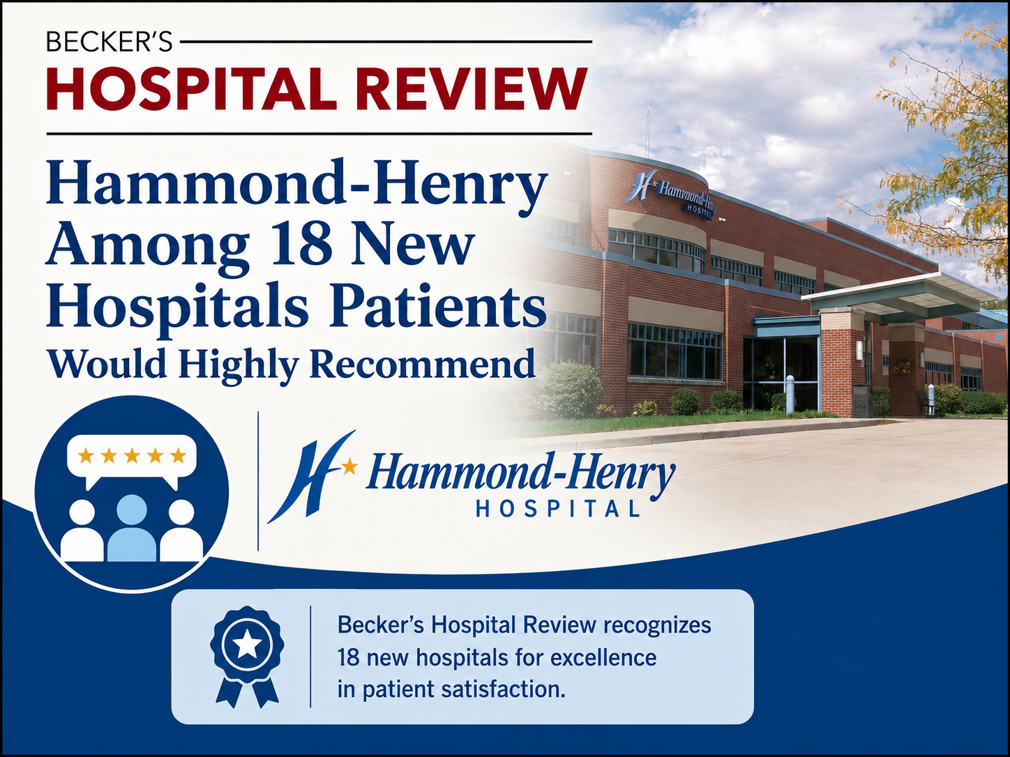 Hammond-Henry Among 18 New Hospitals Patients Would Highly Recommend